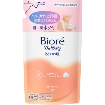비오레 자 바디 정돈된 피부 거품 타입 프루티&머스크향 리필 440ml 카오