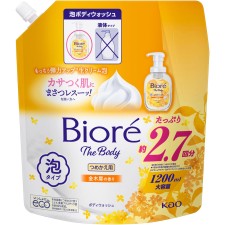 비오레 더 바디 폼 타입 금목서향 리필 1200ml 카오
