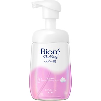 비오레 더 바디 정돈 피부 거품 타입 우디＆플로럴 향 펌프 480mL 카오