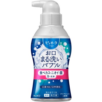 퓨오라 거품으로 나오는 구강세척액 클리어 민트 180ml 카오