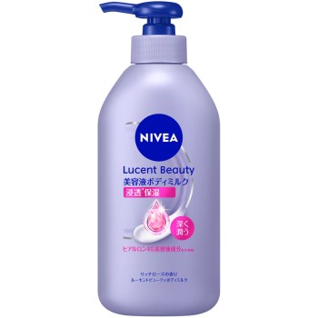 니베아 루센트 뷰티 딥 모이스처 침투 보습 에센스 바디밀크 350g 카오