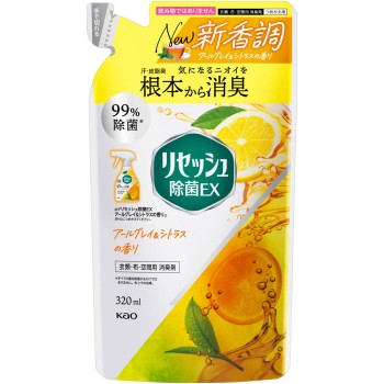 리세쉬 제균 EX 얼 그레이&시트러스향 리필 320ml 카오