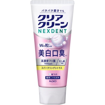 클리어클린 NEXDENT 미백 구취 스파클링 시트러스 110g 카오 (의약외품)