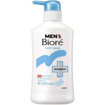 멘즈비오레 약용 데오드란트 바디워시 청결감 있는 비누 향 본체 420mL 카오 (의약외품)