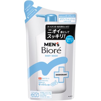 멘즈비오레 약용 데오드란트 바디워시 청결감 있는 비누 향 리필용 360mL 카오 (의약외품)