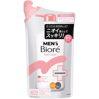 멘즈비오레 약용 데오드란트 바디워시 피부 케어 타입 리필용 360mL 카오 (의약외품)