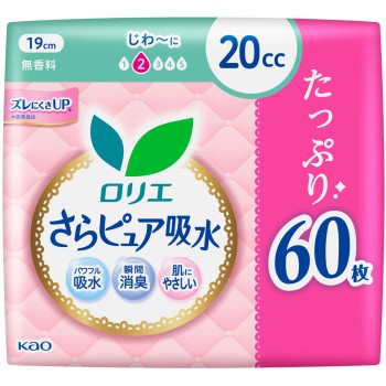로리에 사라퓨어 흡수 20cc 슈퍼 점보 60매 카오