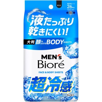 멘즈비오레 얼굴에도 쓰는 바디시트 쿨 타입 26매 카오