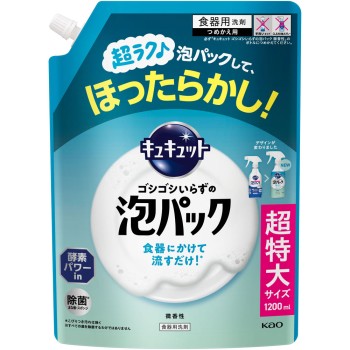 큐큣토 박박 문지를 필요 없는 거품 팩 미향성 리필용 1200ml 카오
