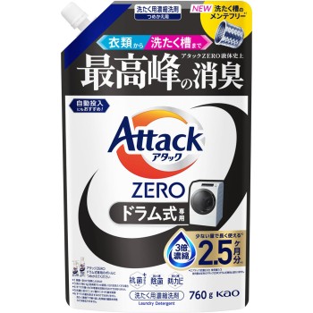 어택 ZERO 드럼식 전용 리필용 760g 카오