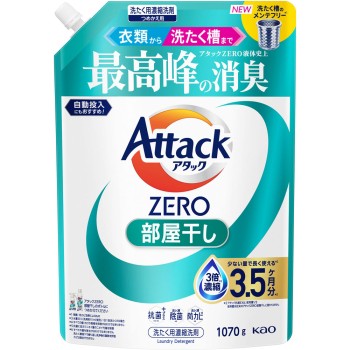 어택 ZERO 실내건조 리필용 1070g 카오