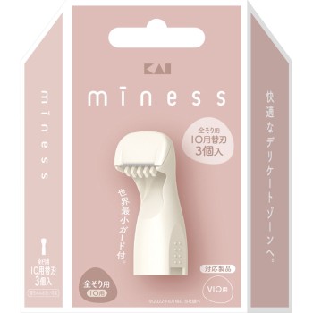 miness IO용 교체날 3개입 카이지루시 면도기