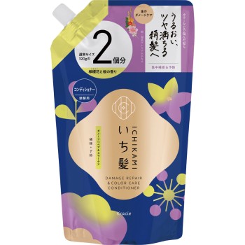 이치카미 데미지＆컬러케어 CD 리필 2회분 640g 크라시에홈프로덕츠