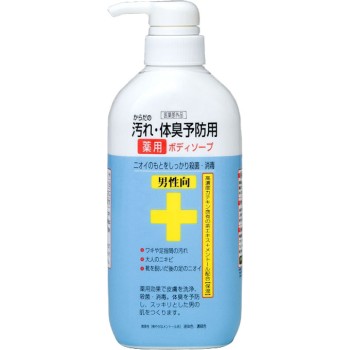 몸의 때·체취 예방 약용 바디 워시 남성용 CTY-BM 450mL 클로버 코퍼레이션 (의약외품)