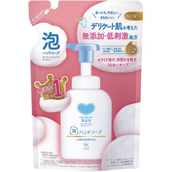 카우 브랜드 무첨가 거품 핸드소프 리필용 320ml 우유비누공진사