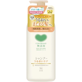 카우 브랜드 무첨가 샴푸 촉촉 케어 펌프 포함 470ml 우유비누 쿄진샤