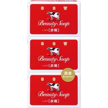 카우브랜드 빨간 상자 85g×3 우유비누공진사