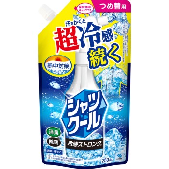 열중대책 셔츠쿨 냉감 스트롱 리필 파우치 250ml 고바야시제약