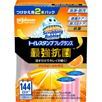 SB 화장실 스탬프 프레그런스 최강 항균 크리스피 시트러스 교체 2P 38g×2 존슨