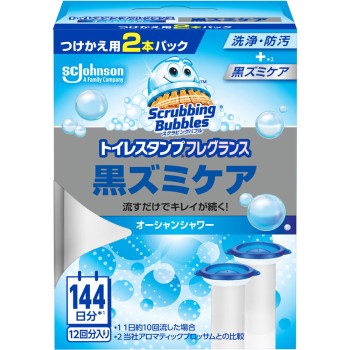 스크러빙 버블 변기 스탬프 프레그런스 검은 때 케어 오션 샤워 교체 38g×2 존슨
