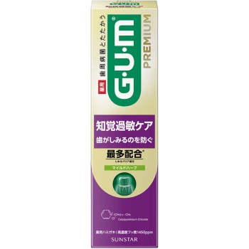 검·프리미엄 페이스트 지각과민 케어 마일드 허브 90g 선스타 (의약외품)