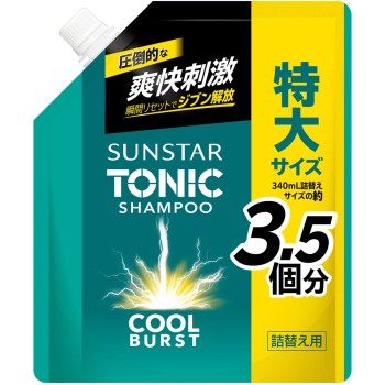 썬스타 토닉 샴푸 COOL BURST 대용량 1200mL 썬스타