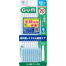 G.U.M 검·치간 I자형 SS 20개입 썬스타