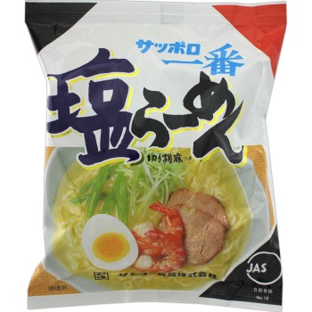 삿포로 이치방 소금 라멘 5개 팩 케이스 5P×6 산요식품