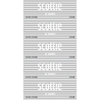 스코티 티슈 5박스 팩 200조 일본제지크레시아