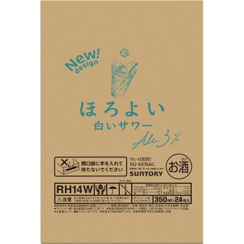 호로요이 화이트 사워 케이스 350ml×24 산토리