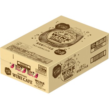 산토리 와인 카페 와인 소다 레드 케이스 350ml×24