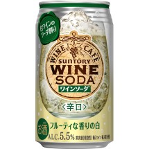 산토리 와인 카페 와인 소다 화이트 케이스 350ml×24