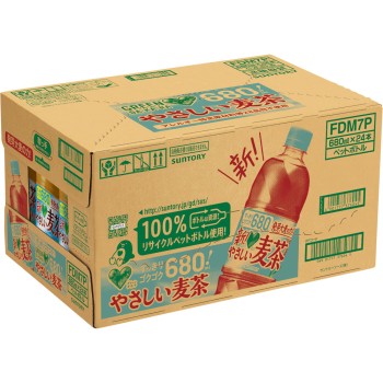 GREEN DA·KA·RA 보리차 케이스 680ml×24
