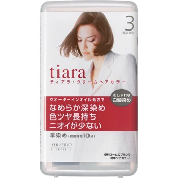 티아라 크림 헤어 컬러 밝은 밤색 40ml 시세이도