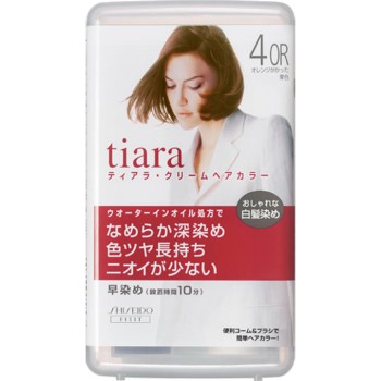 티아라 크림 헤어 컬러 오렌지 톤 밤색 40g 시세이도
