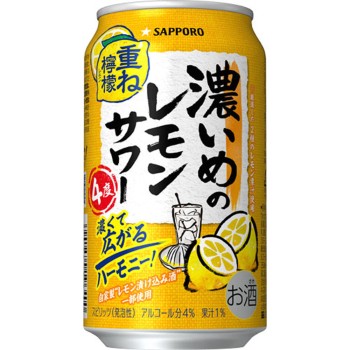 진한 레몬 사워 겹쳐진 레몬 캔 350ml×6