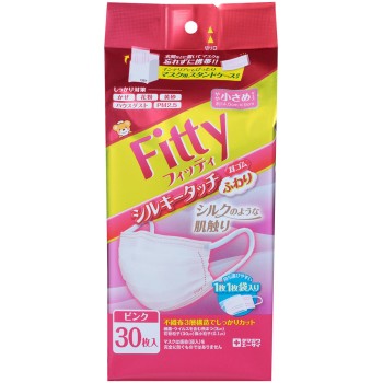 피팅 실키 터치 귀 고무 부드러운 소사이즈 핑크 30매 다마가와 위생재