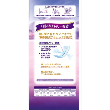 나츄라 밤에 붙이고 아침에 안심 흡수 패드 210cc 12매 다이오제지