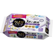 엘리에르 키레키라 화장실 클리너 1장으로 철저 청소 시트 클린 플로럴 리필 10매×2P 다이오제지
