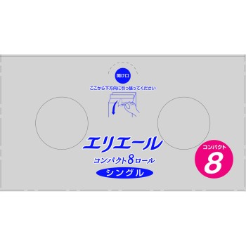 에리에르 화장실 티슈 컴팩트(싱글) 8RS 다이오제지