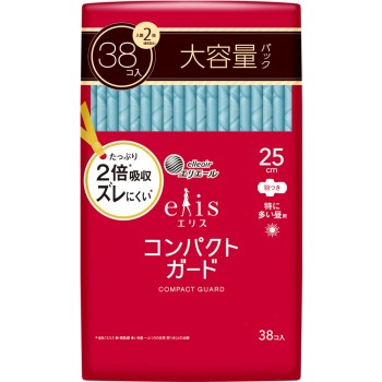 엘리스 콤팩트 가드(특히 많은 낮용) 날개 38매 다이오제지 (의약외품)