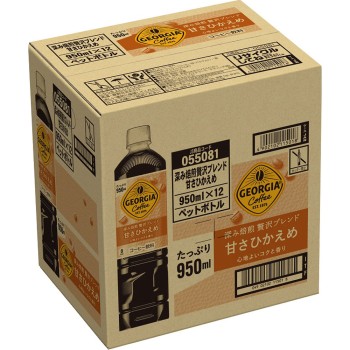 조지아 배전 럭셔리(단맛 절제) 박스 950ml×12 일본 코카콜라