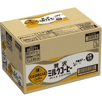 조지아 럭셔리 밀크커피 박스 500ml×24 일본 코카콜라
