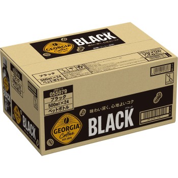 조지아 블랙 케이스 500ml×24