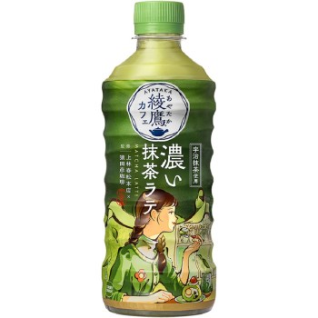 아야타카 카페 진한 말차 라떼 박스 440ml×24 일본 코카콜라