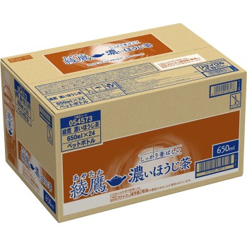아야타카 진한 호지차 박스 650ml×24 일본 코카콜라