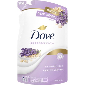 도브 바디 워시 라벤더&오트 밀크 리필용 330g 유니레버 재팬