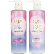 럭스 바스 글로우 리페어&샤인 체험 용량 펌프 페어 400g+400g 유니레버 재팬