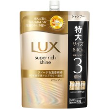 럭스 슈퍼 리치 샤인 데미지 리페어 보수 샴푸 리필용 840g 유니레버재팬