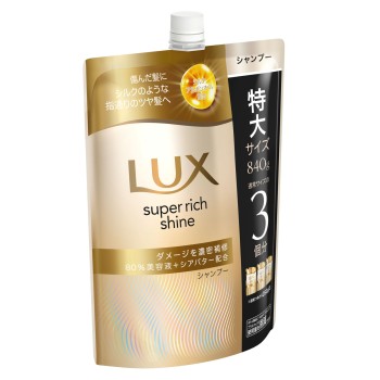 럭스 슈퍼 리치 샤인 데미지 리페어 보수 샴푸 리필용 840g 유니레버재팬